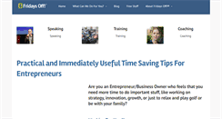 Desktop Screenshot of fridaysoff.net