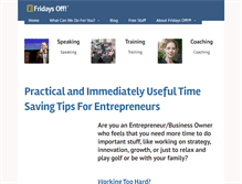 Tablet Screenshot of fridaysoff.net